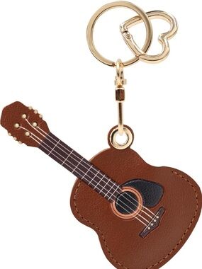 Leather Guitar purse/bag charms keychain